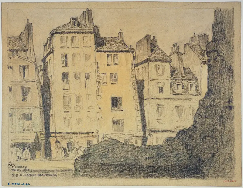 5, 9, 11, 13 rue Beaubourg av Ferdinand Boberg