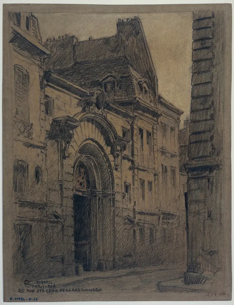 Huset nr 20 rue Sainte-Croix de la Bretonnerie av Ferdinand Boberg