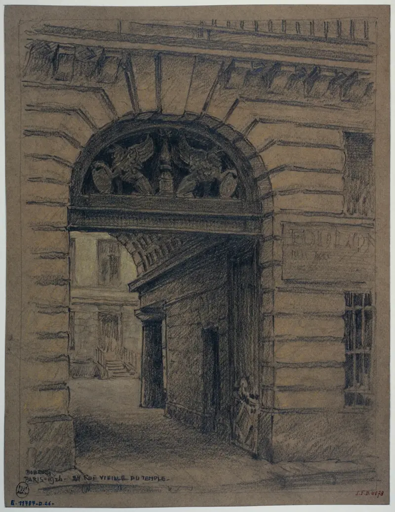 Das Haus Nr. 24 in der Rue Vieille-du-Temple von Ferdinand Boberg