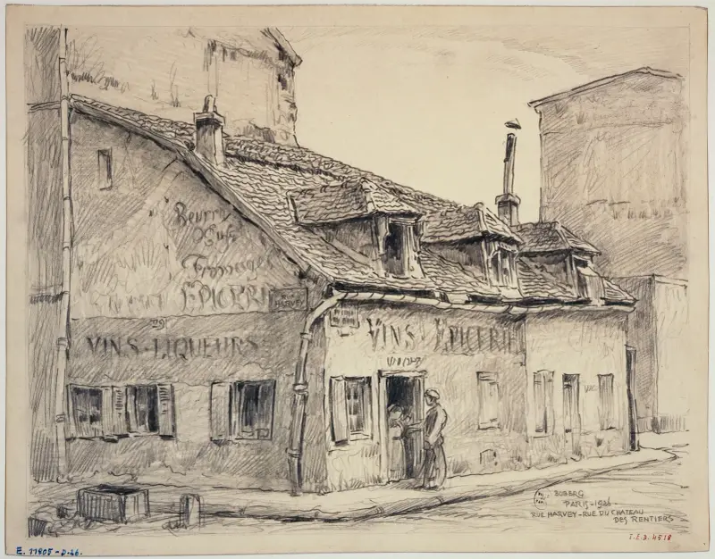 Die Rue Harvey und die Rue du Château des Rentiers von Ferdinand Boberg