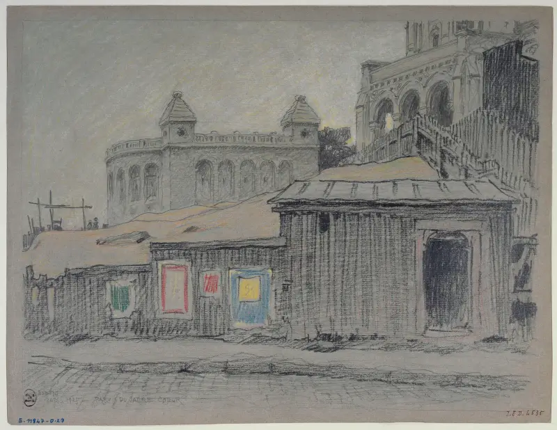 Der Vorplatz von Sacré-Cœur von Ferdinand Boberg