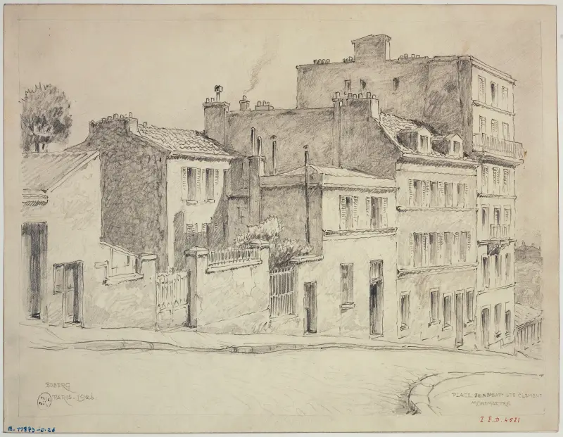 Place Jean-Baptiste Clément in Montmartre von Ferdinand Boberg