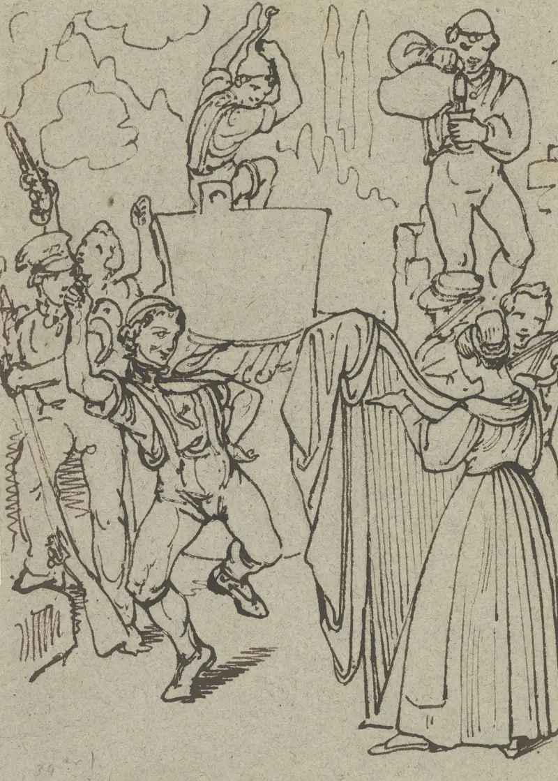 A celebration next to the winepress av Ferdinand Fellner