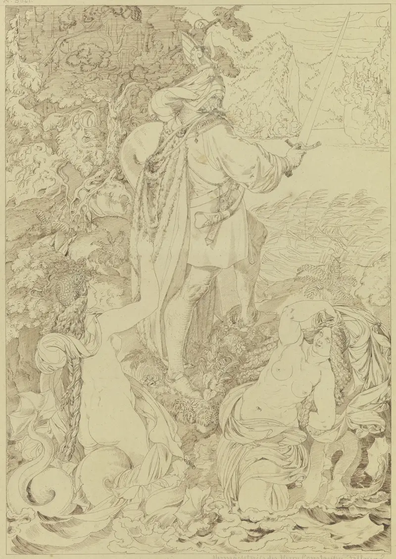 Hagen und die Donau-Nixen 2 von Ferdinand Fellner