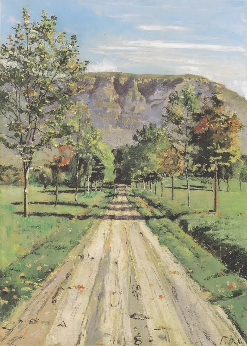 Die Straße nach Evordes von Ferdinand Hodler