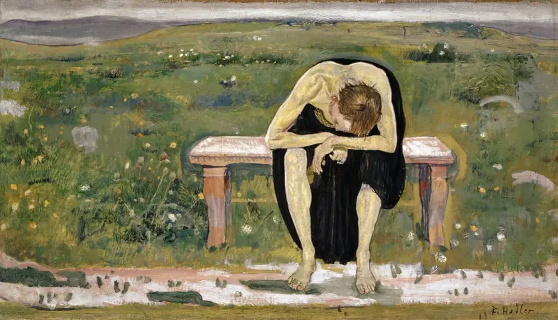 Enttäuschte Seele von Ferdinand Hodler