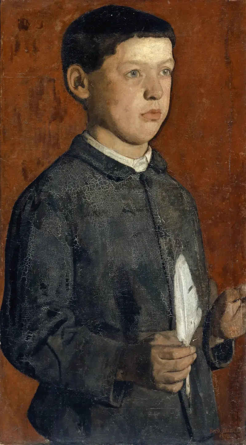 Porträtt av August Hodler (Studenten) av Ferdinand Hodler
