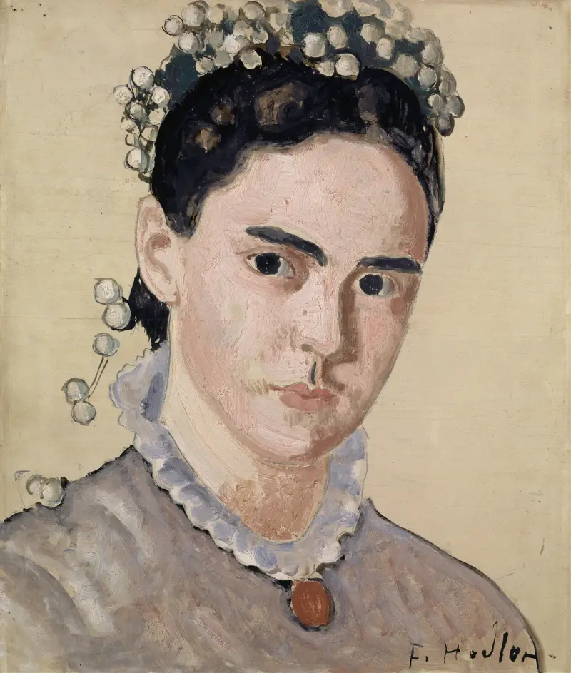 Porträtt av Marie Elise Bernhard-Hodler av Ferdinand Hodler