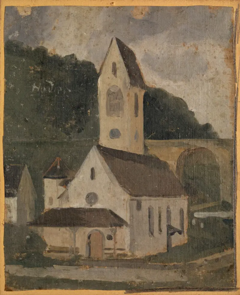 Kyrkan i Rümlingen av Ferdinand Hodler