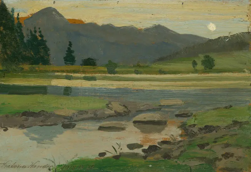 Landschaft, 1918 von Ferdinand Katona