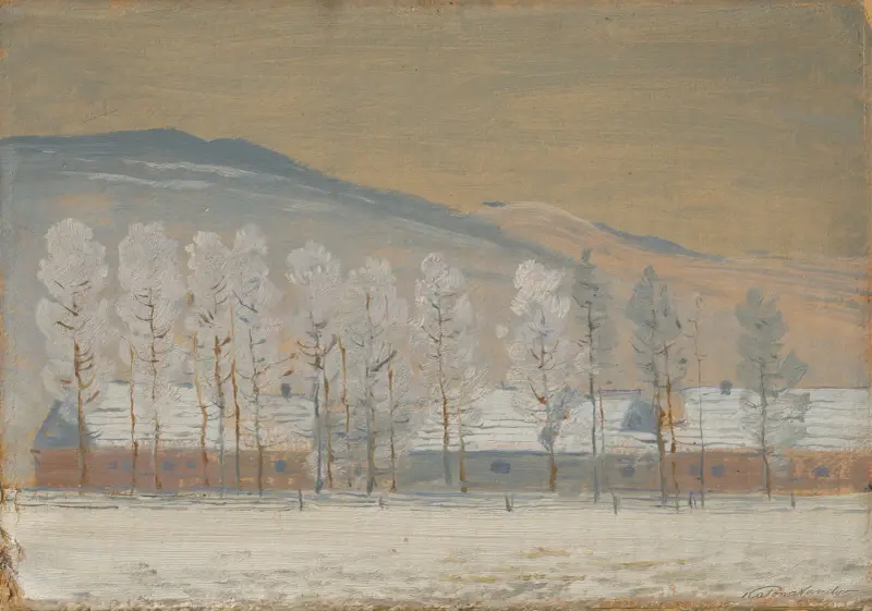 Vinterlandskap nära Ždiar av Ferdinand Katona