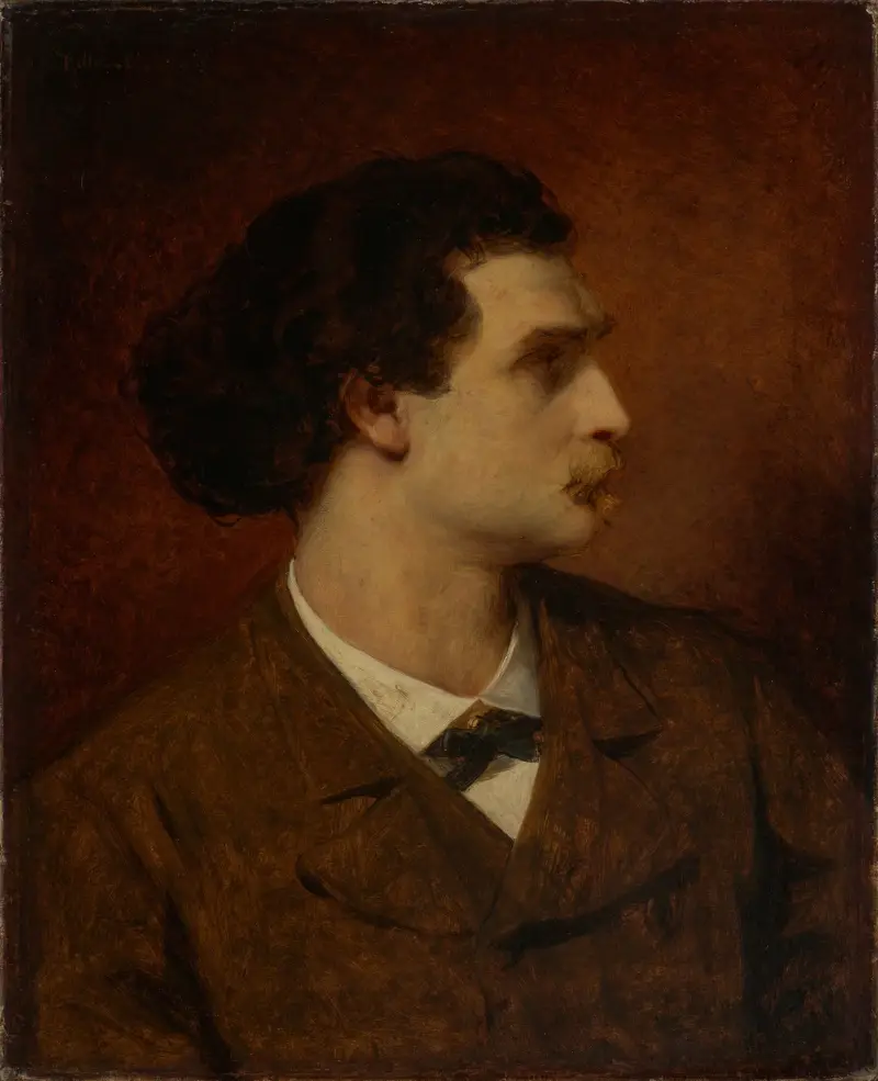 Porträtt av Anselm Feuerbach av Ferdinand Keller