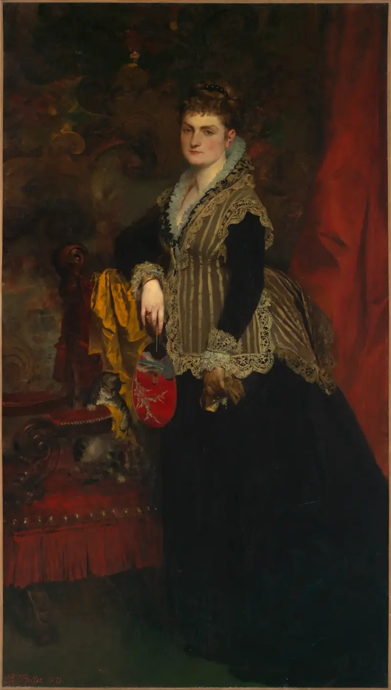 Porträtt av Wilhelmine Keller av Ferdinand Keller