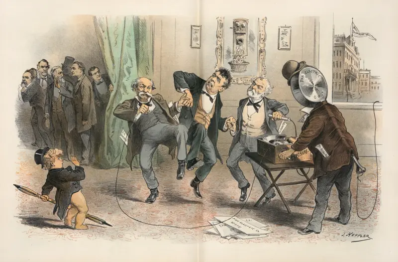 Don’t they wish they had never taken hold of it! av Joseph Ferdinand Keppler