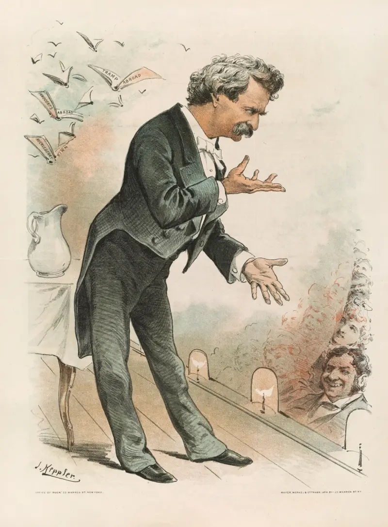 ’Mark Twain,’ Amerikas bästa humorist av Joseph Ferdinand Keppler