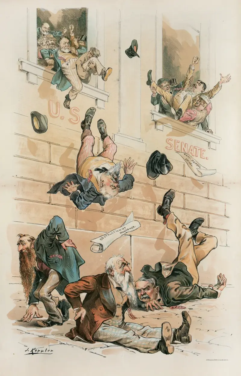 Throw ’em out! av Joseph Ferdinand Keppler