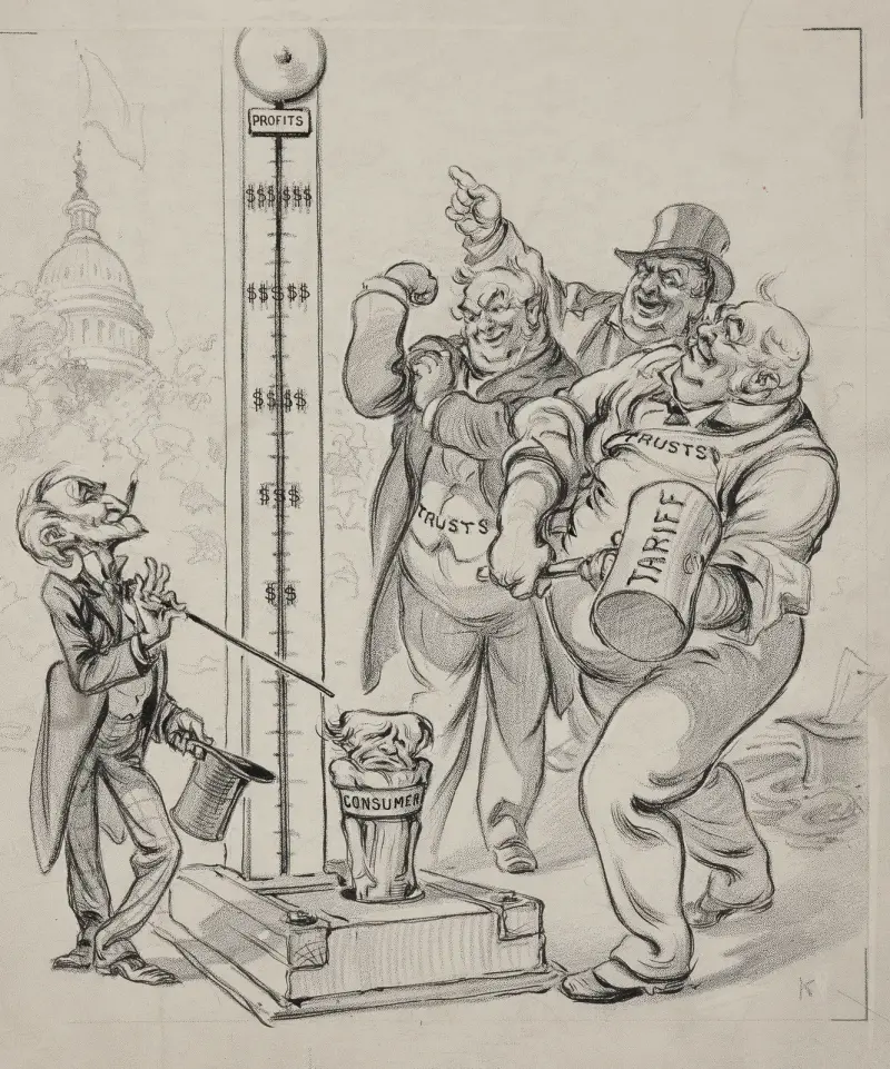 Pröva din styrka, mina herrar! Ju hårdare du slår, desto högre går den av Joseph Ferdinand Keppler