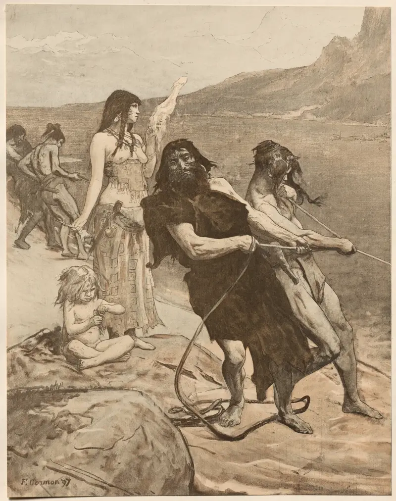 Pfahlbau-Stadt von Fernand Cormon