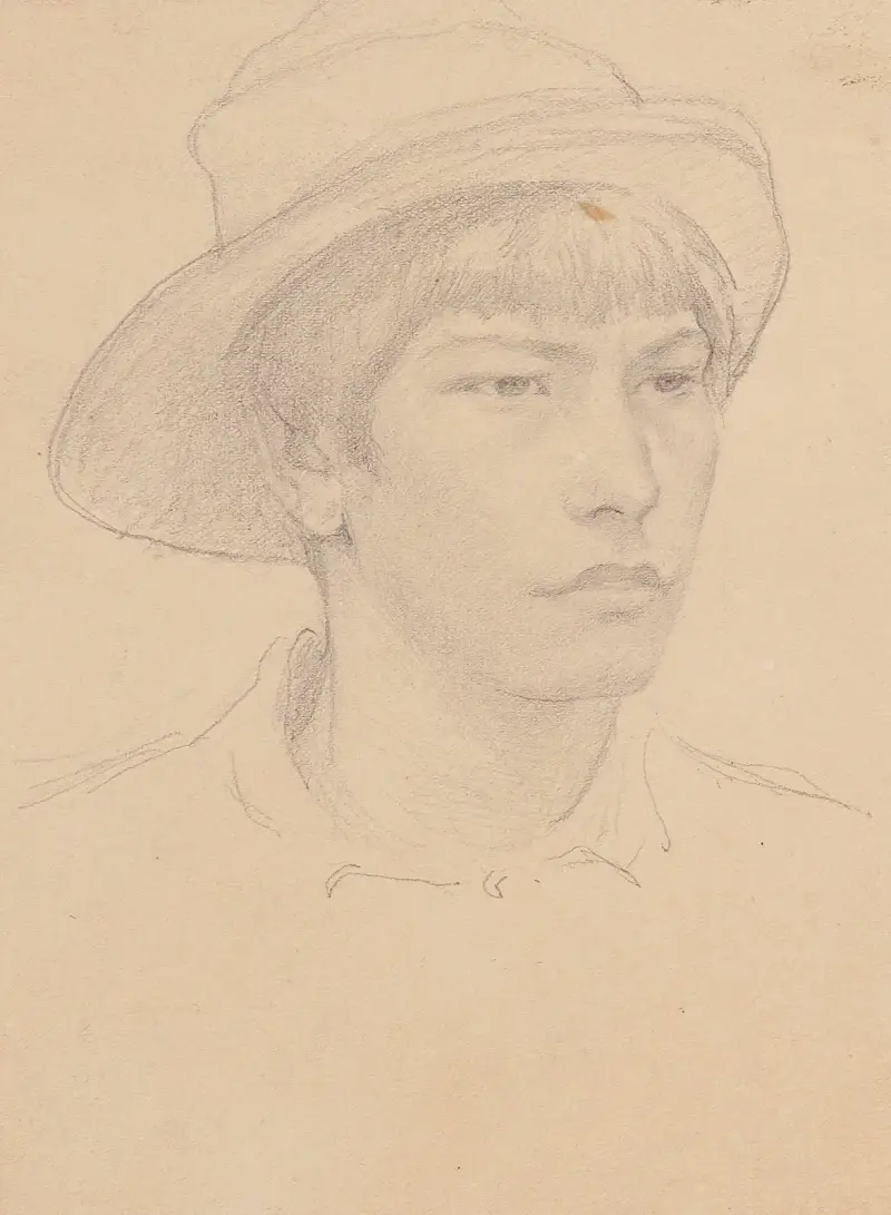 Jünglingskopf von Fernand Cormon