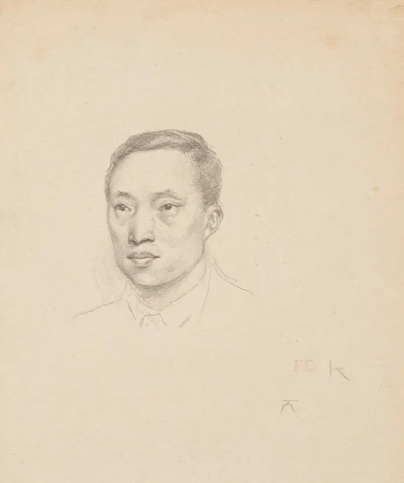 Tête d’homme II av Fernand Cormon