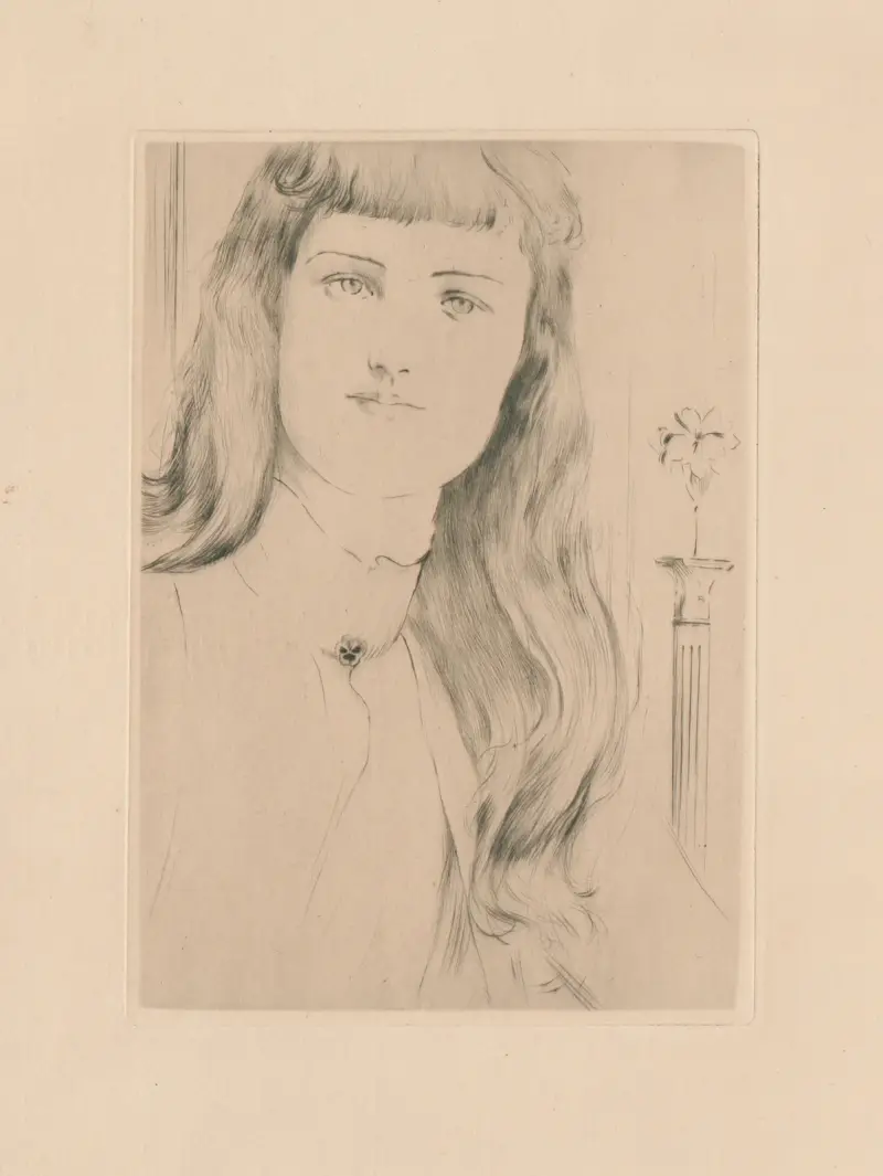 Haarstudie, Fernand Khnopff