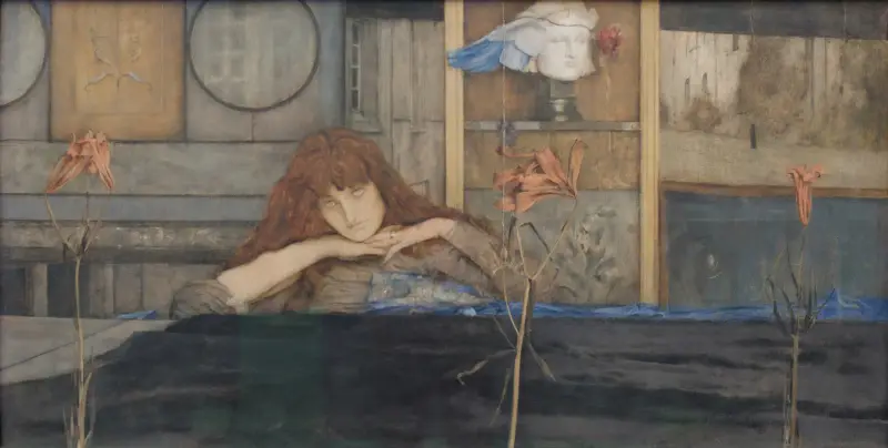 I lock my door upon myself av Fernand Khnopff