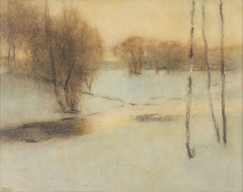 Śnieżny pejzaż, Fernand Khnopff