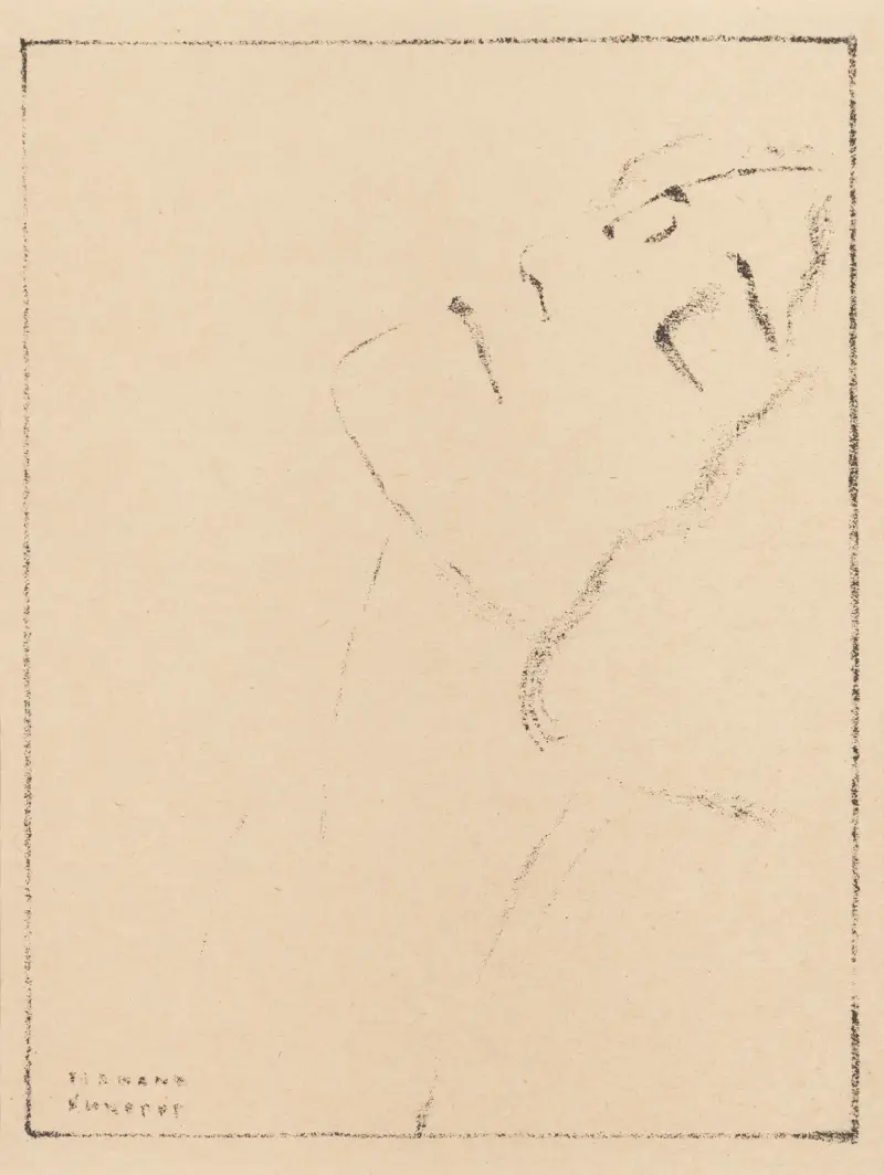 Studie einer Frau von Fernand Khnopff