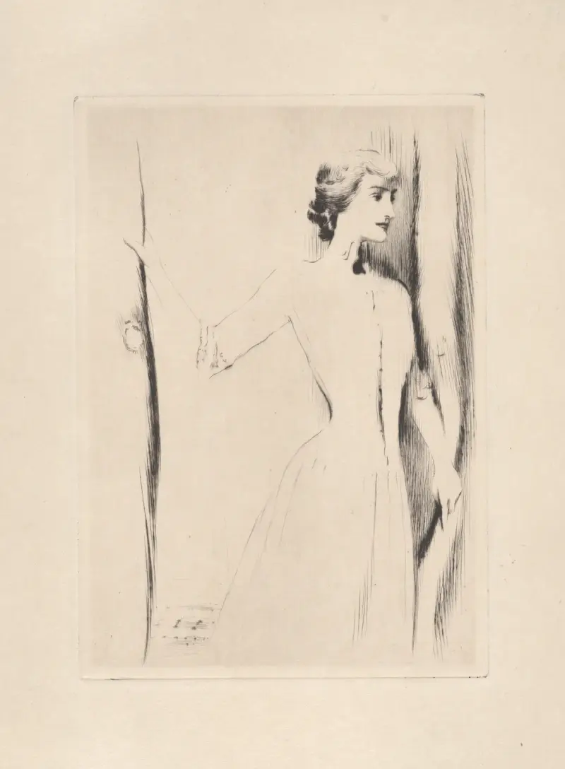 Der Vorhang von Fernand Khnopff