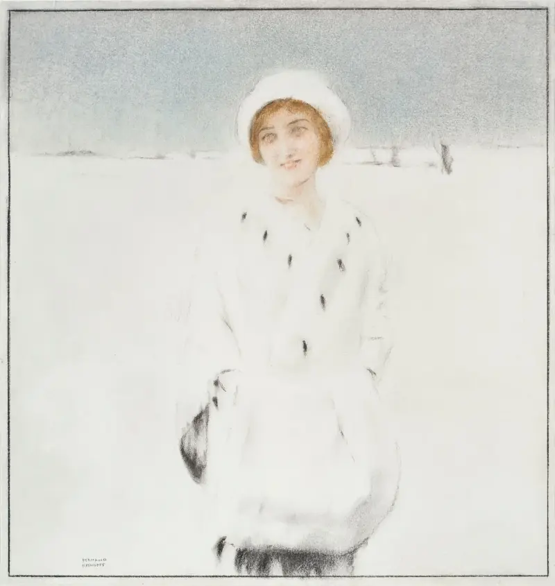 The White Ermine av Fernand Khnopff