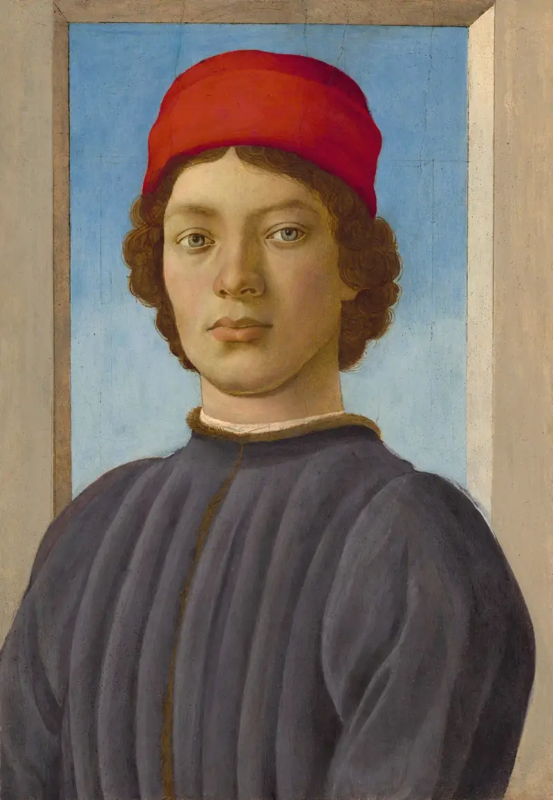 Porträtt av en ung man av Filippino Lippi