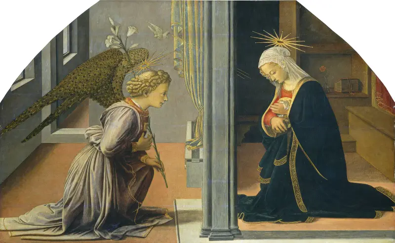 The Annunciation av Filippino Lippi