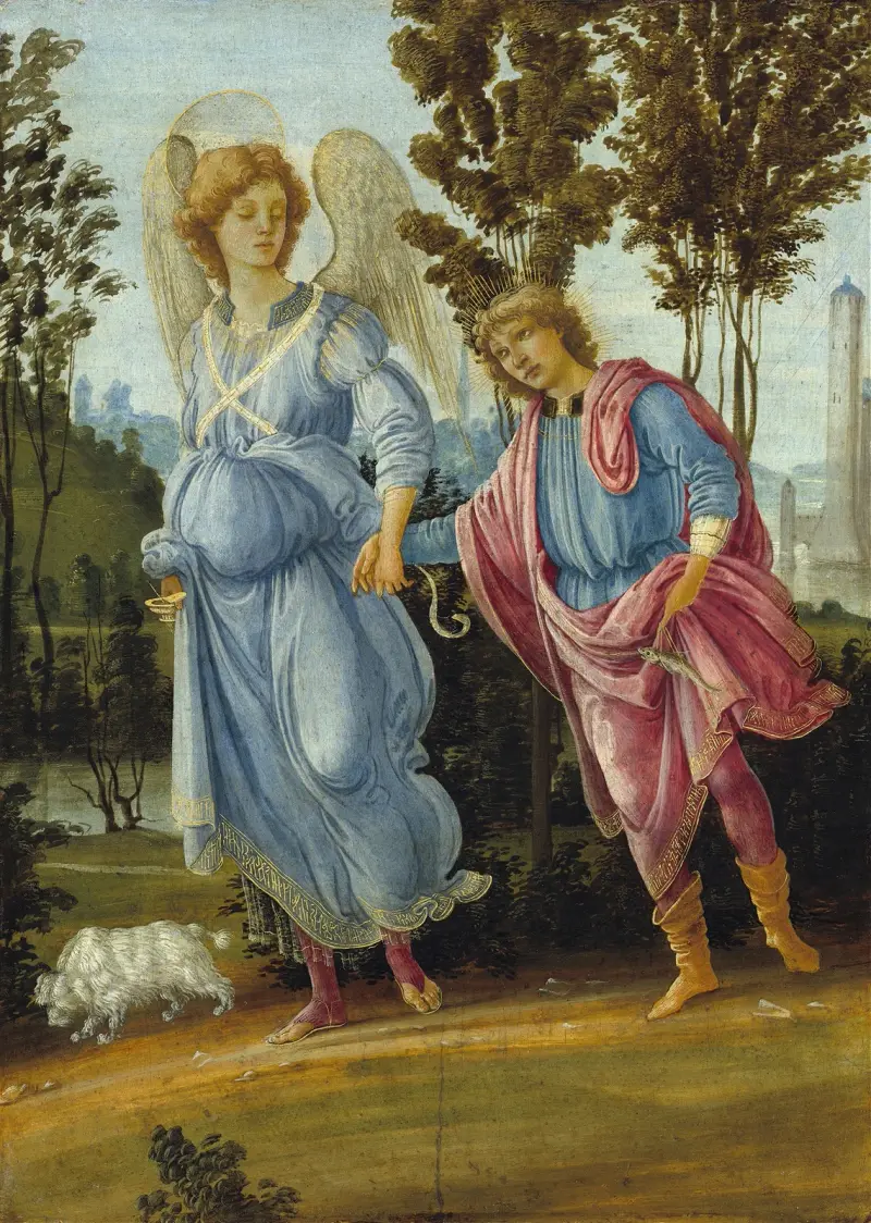 Tobias und der Engel von Filippino Lippi