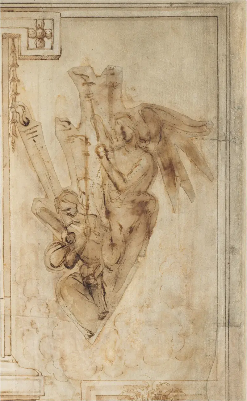 Two Angels Carrying Torches av Filippino Lippi