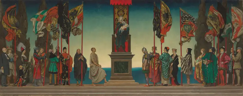 Och alla släkten skola prisa henne salig av Eleanor Fortescue-Brickdale