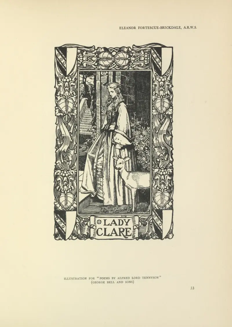 Lady Clare – Gedichte von Alfred Lord Tennyson von Eleanor Fortescue-Brickdale