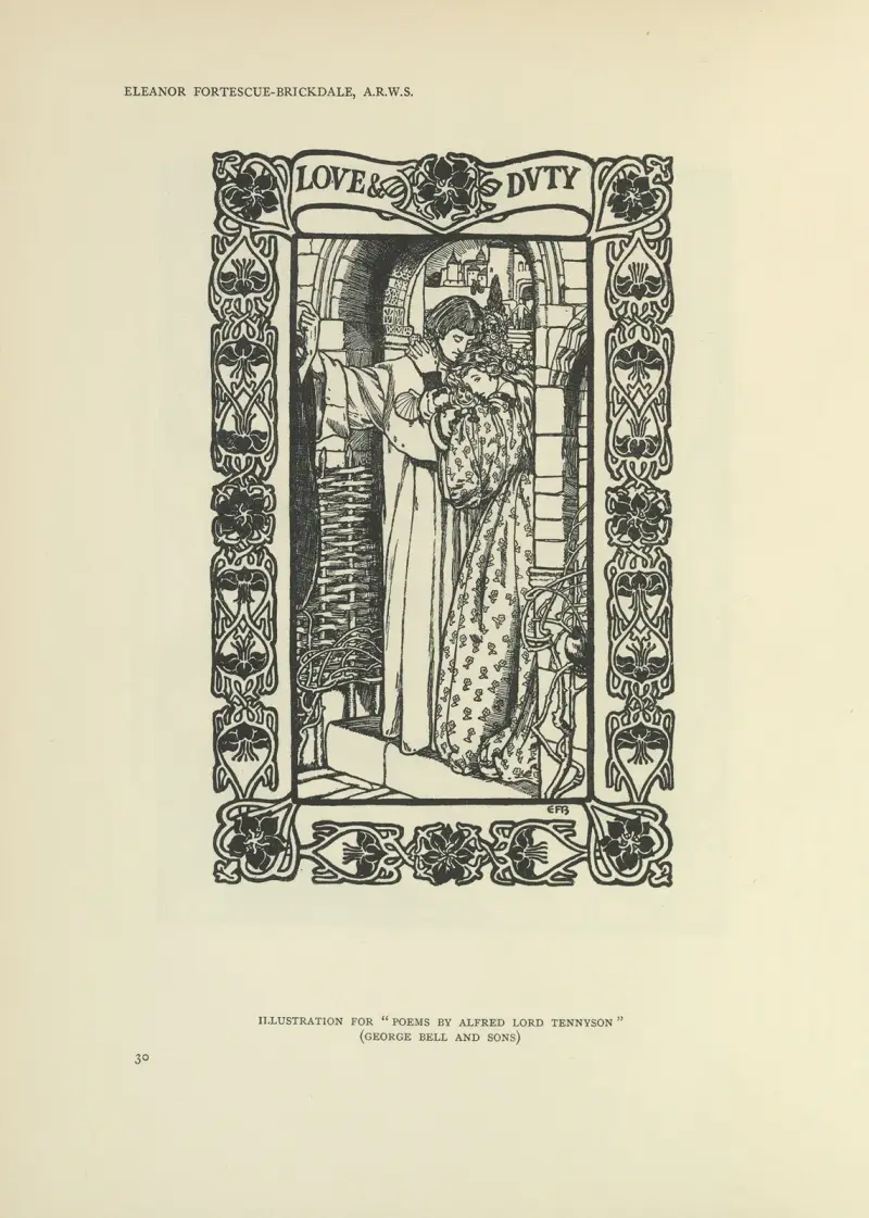 Liebespflicht – Gedichte von Alfred Lord Tennyson von Eleanor Fortescue-Brickdale