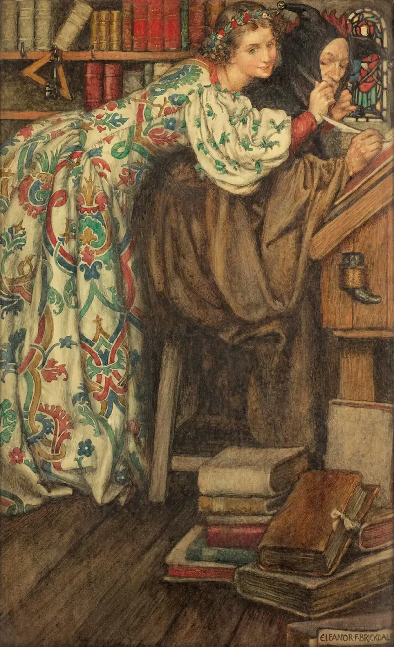 Die passende Mütze von Eleanor Fortescue-Brickdale