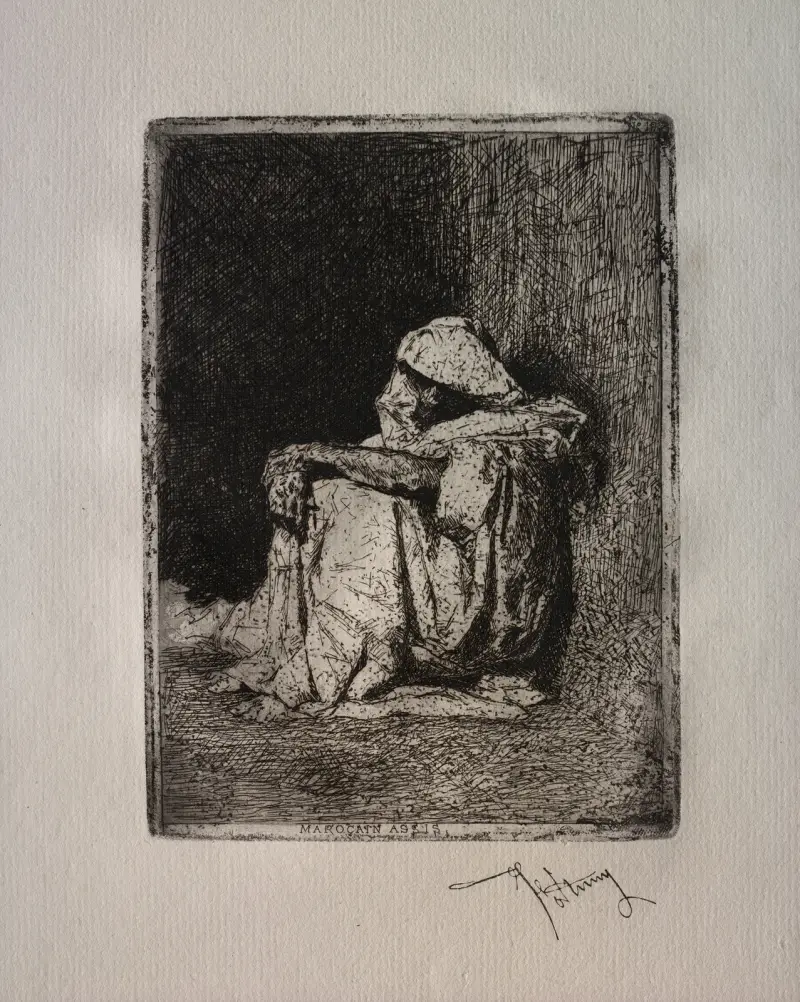 Sitzender Araber von Mariano Fortuny Marsal
