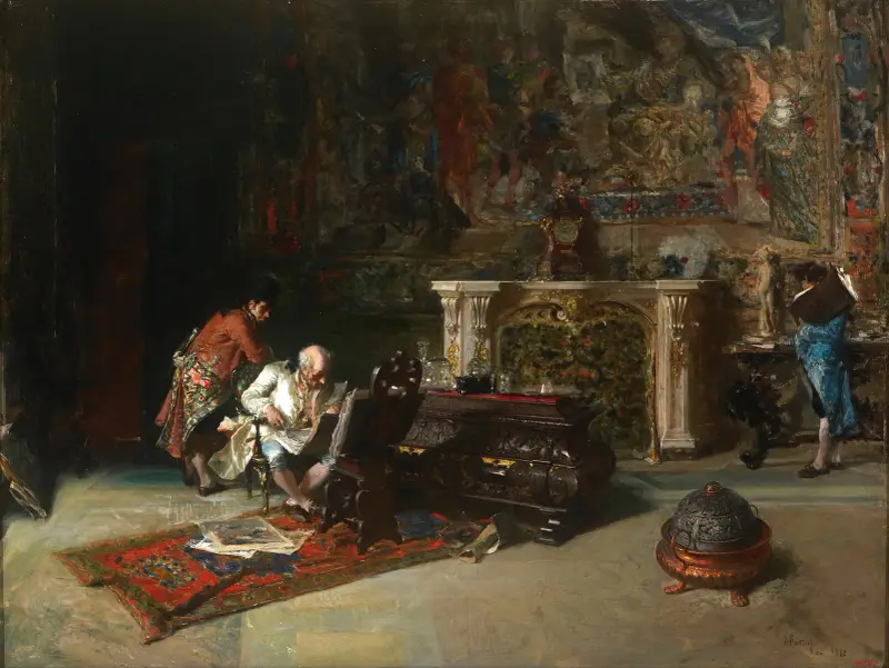 Der Kunstsammler von Mariano Fortuny Marsal