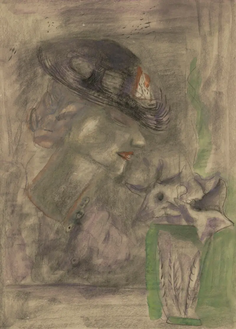 Porträtt av Mrs Elisabeth Curtis av Frances Hodgkins