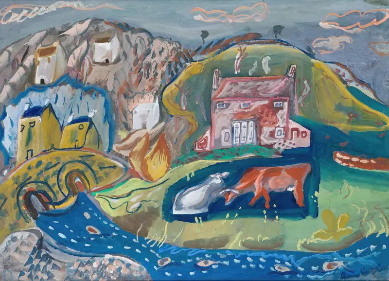 Solva (Fischerdorf in Pembrokeshire) von Frances Hodgkins