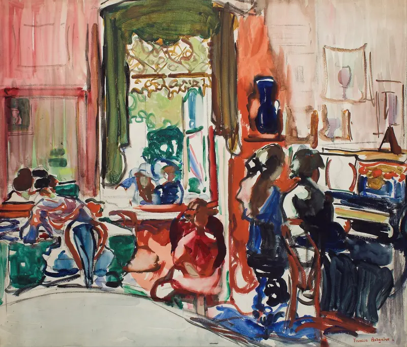 Die Klavierstunde von Frances Hodgkins