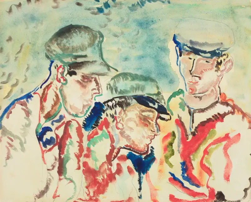Three fisher boys av Frances Hodgkins