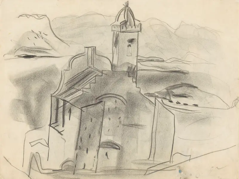 Ohne Titel (Santa Maria de la Neus), 1935 von Frances Hodgkins