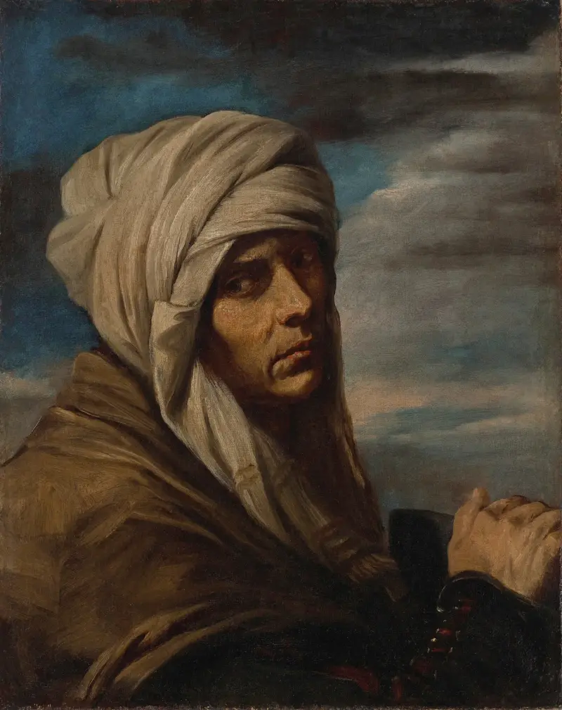 En man med turban av Pier Francesco Mola