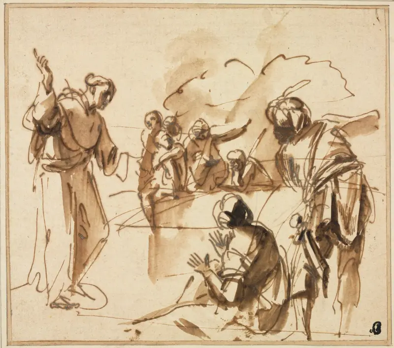 Kazající mnich, Pier Francesco Mola