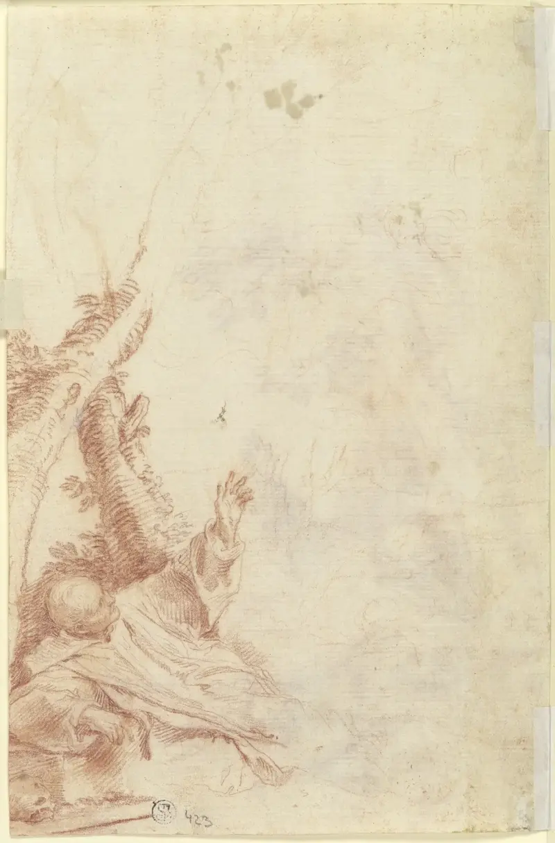 Vision des heiligen Bruno, 1660 – Nr. 2 von Pier Francesco Mola