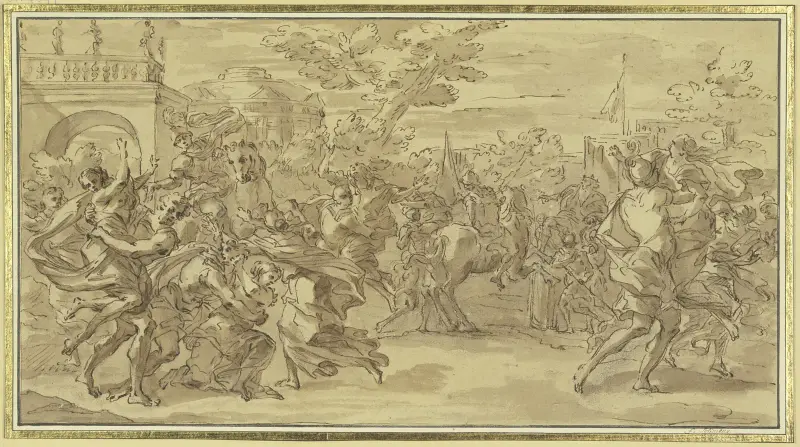 Der Raub der Sabinerinnen von Francesco Solimena