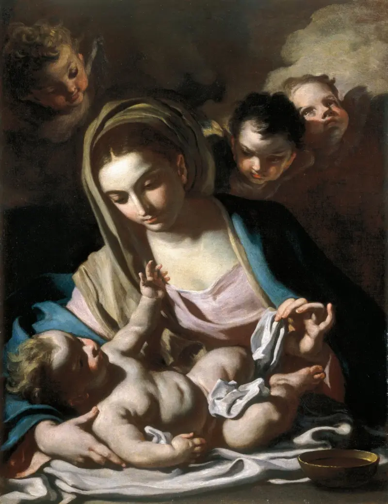 Madonna And Child, 1720 av Francesco Solimena